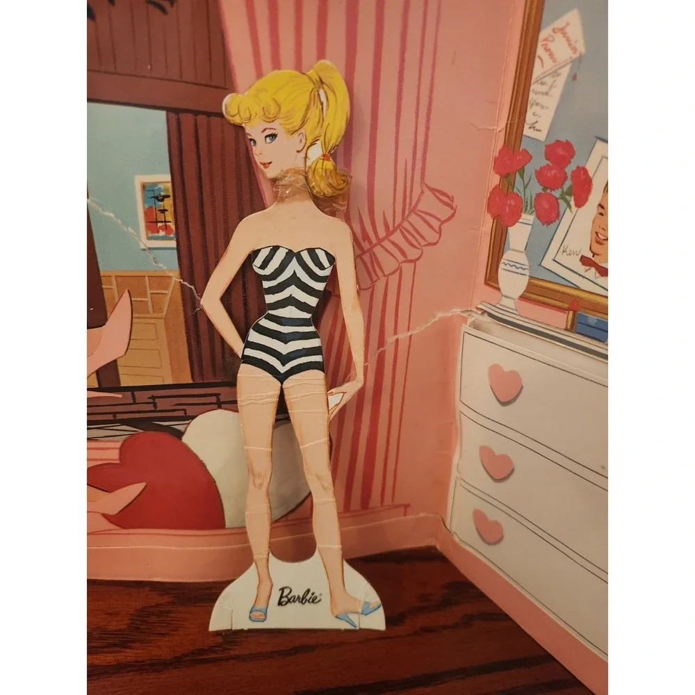 Barbie and Ken Cut-Outs Go Together Fashions Paper Doll Mattel‎ 1962